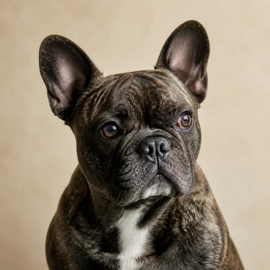 Portrait of a French Bulldog
